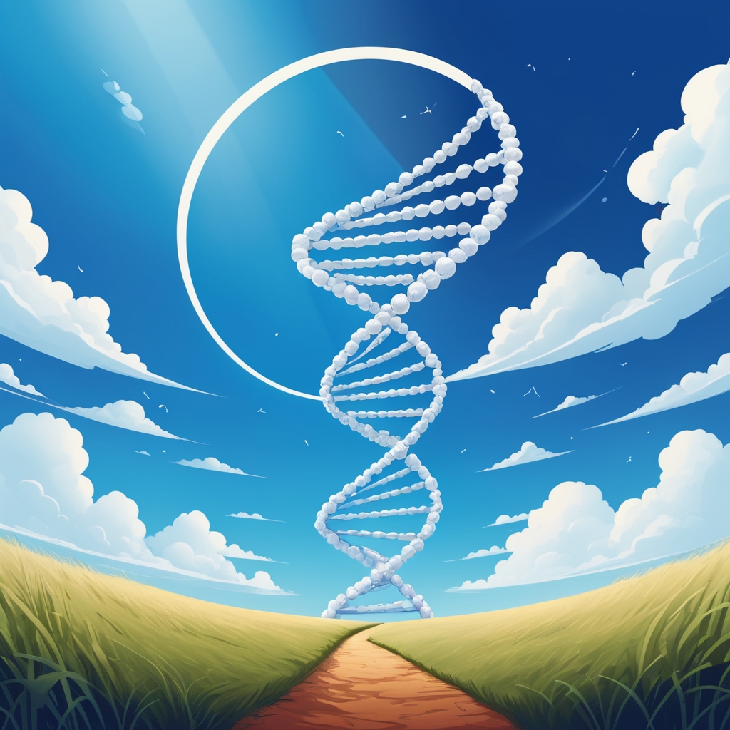 AlbedoBase_XL_DNA_a_field_with_a_big_blue_sky_above_0